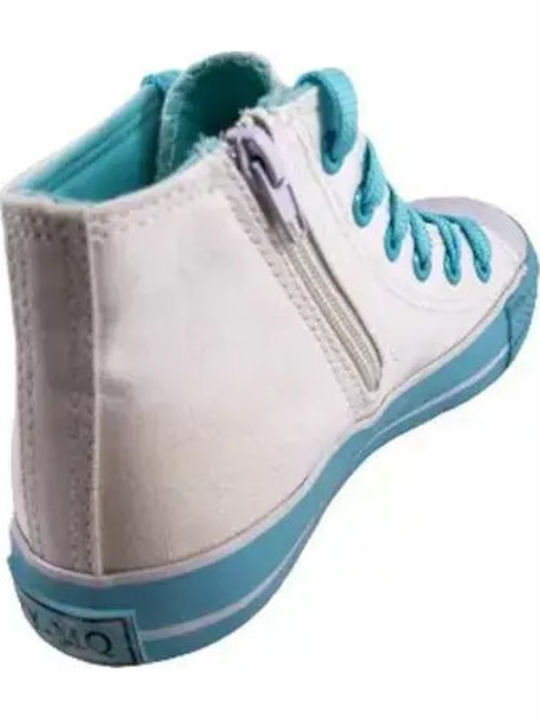 Παιδικά Sneakers High Λευκά