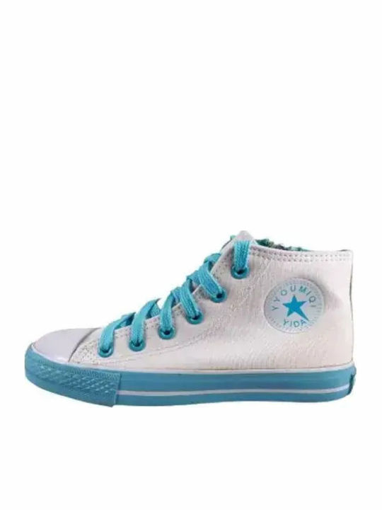 Παιδικά Sneakers High Λευκά