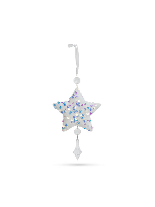 Weihnachtsbaumschmuck Irideszenter Stern Acryl Hänger 2 Formen Schneeflocke Stern