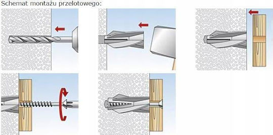 fischer Aircrete Anchor GB 10 Oops Plastic 10x55mm