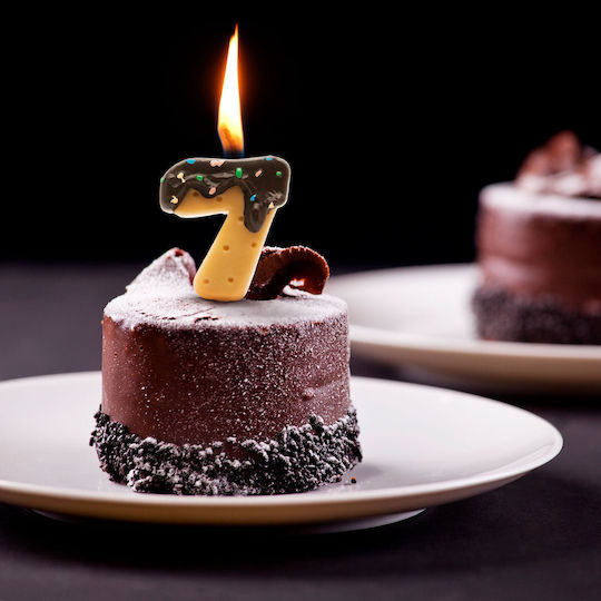Cake Candle Number 7
