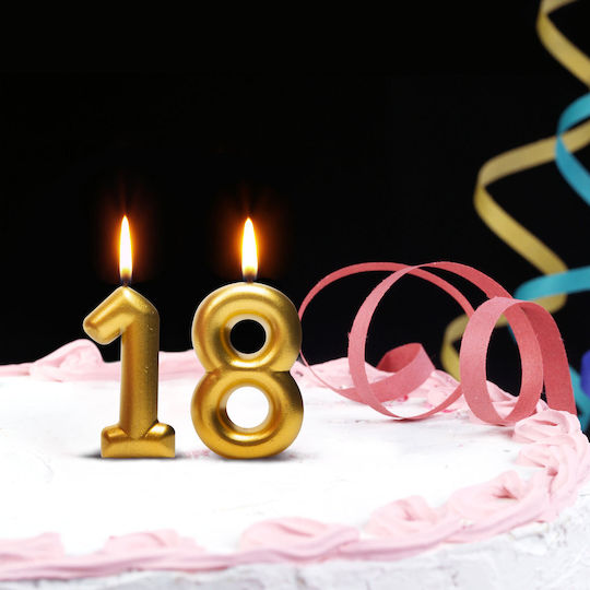 Number 9 Shaped Cake Candle