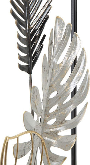 Mauro F Wanddekoration Schwarz aus Metall 74x3x28,5cm