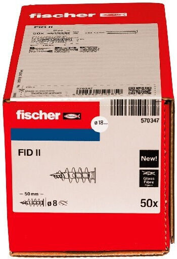 fischer Fid Ii Oops Plastic 8x50mm