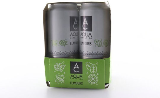 Aqua Carpatica Λεμονάδα Lime με Ανθρακικό σε Κουτί 4x330ml