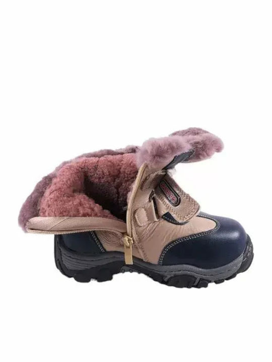 Lederne Kinderstiefel Blau