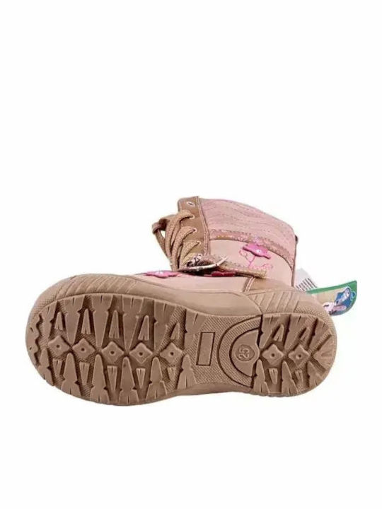 Kinderstiefel mit Reißverschluss Beige