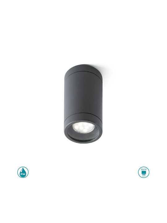 Faro Barcelona Olot Outdoor Ceiling Spot GU10 in Black Color 71374
