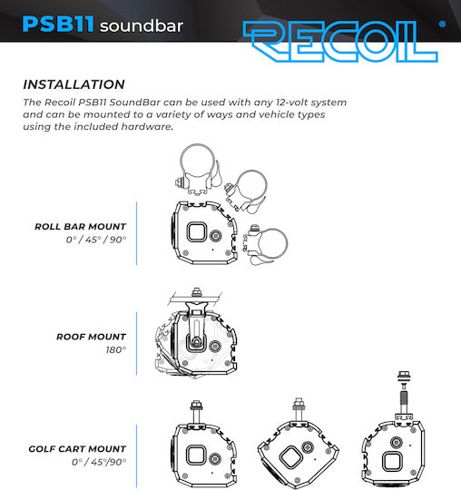 Recoil PSB11 Soundbar Bluetooth 600W cu Telecomanda