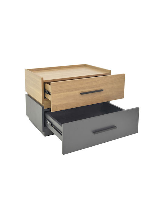 Noptieră Sonlen Maro 60x40x44.5cm