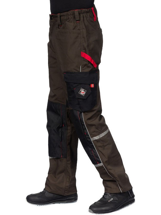 Stenso Prisma Reflective Work Trousers Brown