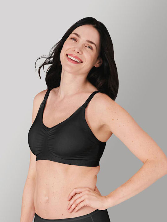 Medela Maternity & Nursing Bra with Clips Black