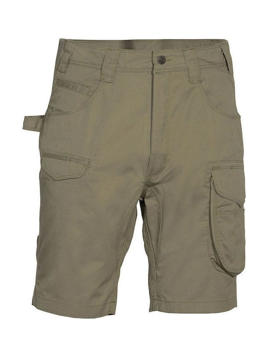 Cofra Comoros Work Shorts Khaki made of Cotton