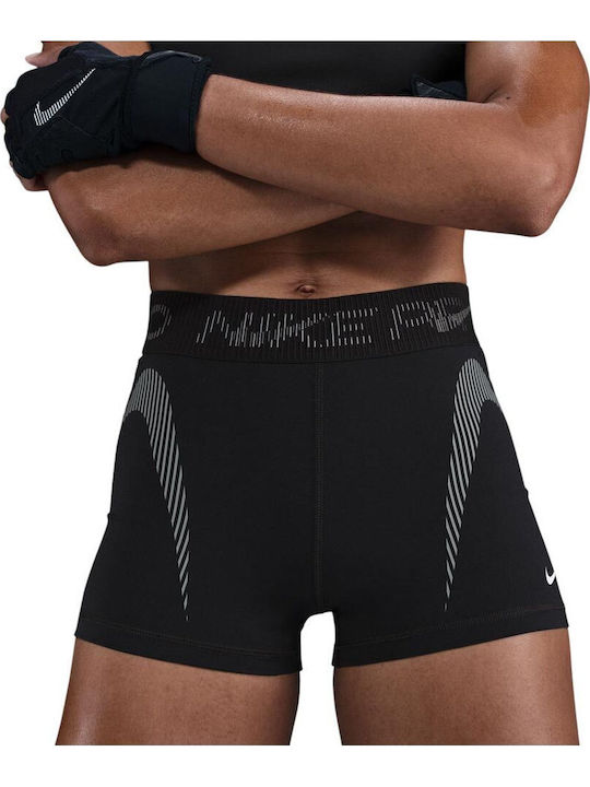 Dri-Fit Pro Training Women's Leggings-Shorts Black Cool Grey White