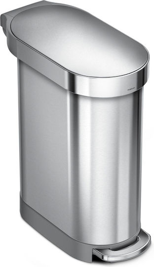 Simplehuman Abfalleimer Abfall Metallisch mit Pedal 45Es 1Stück