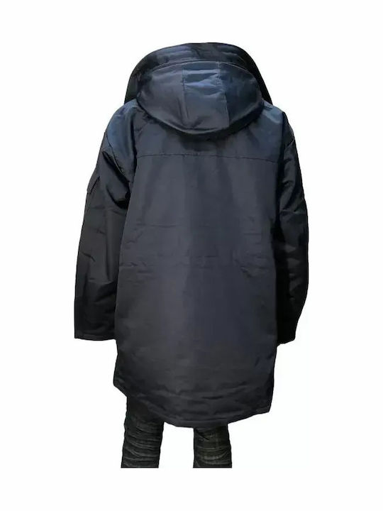 Jacket Fristads Kansas 100358 100497 8592 10-213/216 Water Wind Resistant Hood Мъжко Работно яке Противостудово Син