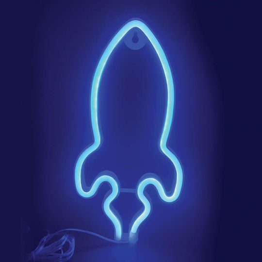 Aca Dekorative Lampe Panel Blau