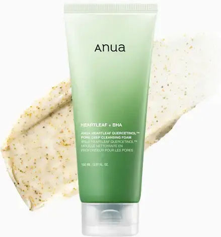 Anua Heartleaf Quercetinol Pore Αφρός Καθαρισμού Προσώπου για Ακνεϊκές Επιδερμίδες 150ml