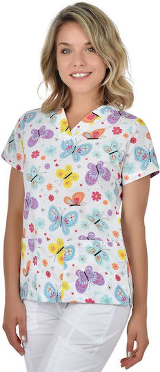 B-Well Bambina Women's Multicolour Medical Blouse