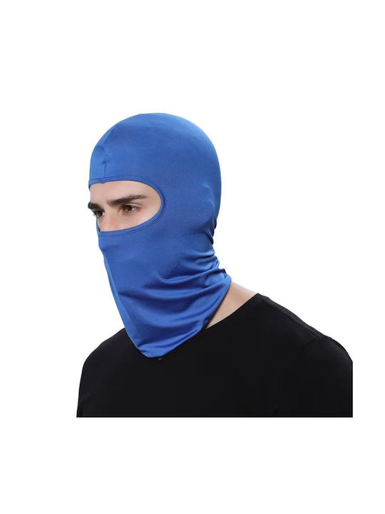 Full Face Motorcycle Rider Balaclava made of Polyester Blue Color
