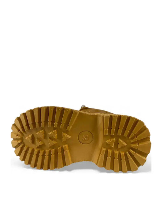 Kinderstiefel mit Reißverschluss Braun