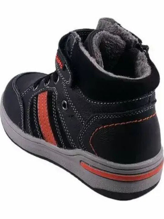 Leather Kids Boots Black