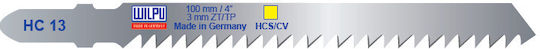 Hg 13 Hcs Cv Jig Saw Blades Vertical Saw T-shank Wood 5 Pieces Dimensions 100 x 9.8 x 1.27 mm