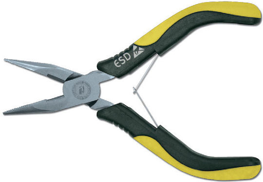 Straight Semi-rounded Tip Esd Pliers Bimaterial Handle Telephony