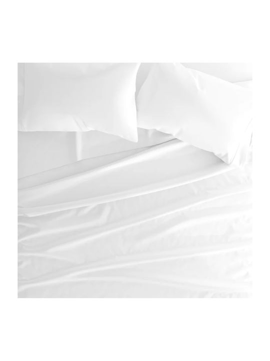 My Home Luxury Сет Чаршафи с Ластик 100x200+30см. White 4бр