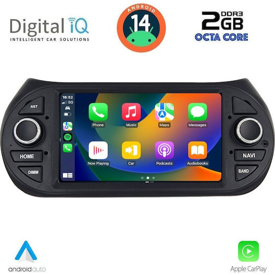Digital IQ Ηχοσύστημα Αυτοκινήτου για Peugeot Bipper Citroen Nemo Lexus CT 2008-2018 (Bluetooth/USB/WiFi/GPS/Apple-Carplay/Android-Auto) με Οθόνη Αφής 7"