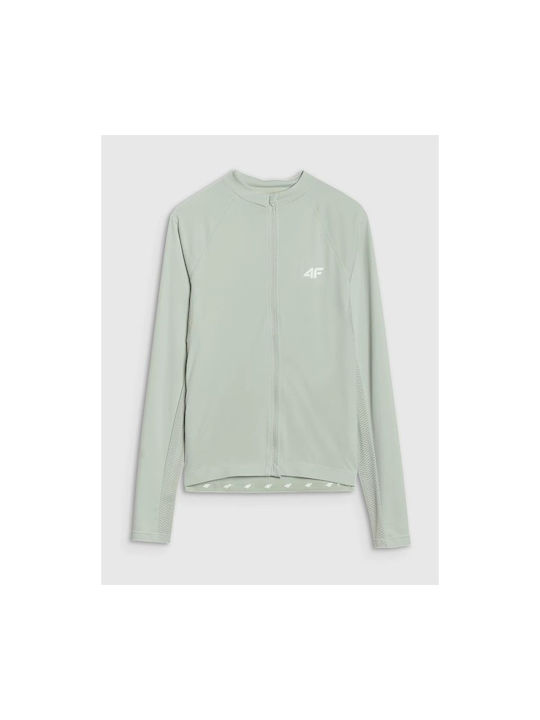 4F Cycling Windbreaker Jacket Long sleeve Green