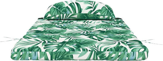 vidaXL Perna Scaunului De Grădină Cu Spătar Verde 2 Buc 58x77 Cm