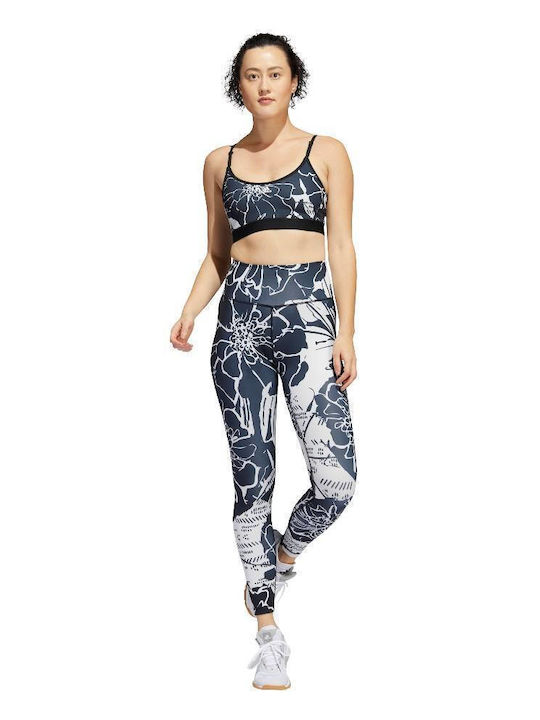 Optime Fierce Training Γυναικείο Cropped Κολάν Ψηλόμεσο Μαύρο