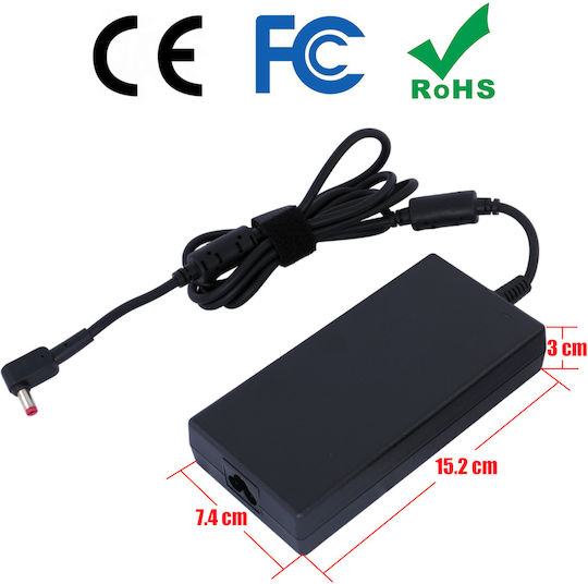 Laptop Charger 180W 19.5V 9.23A for Acer with Detachable Power Cable Bulk