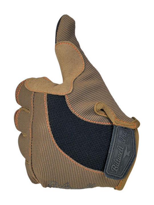 Biltwell Moto Summer Men's Motorcycle Gloves Brown / Orange