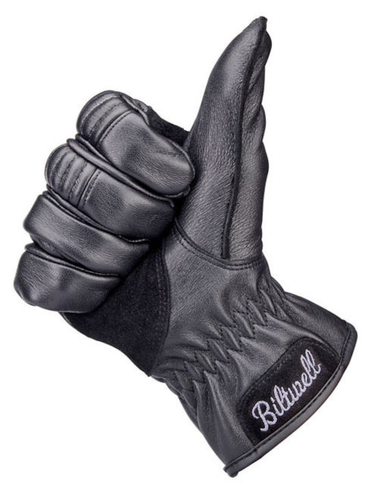 Biltwell Work 2.0 Men's Motorcycle Gloves Leather Black