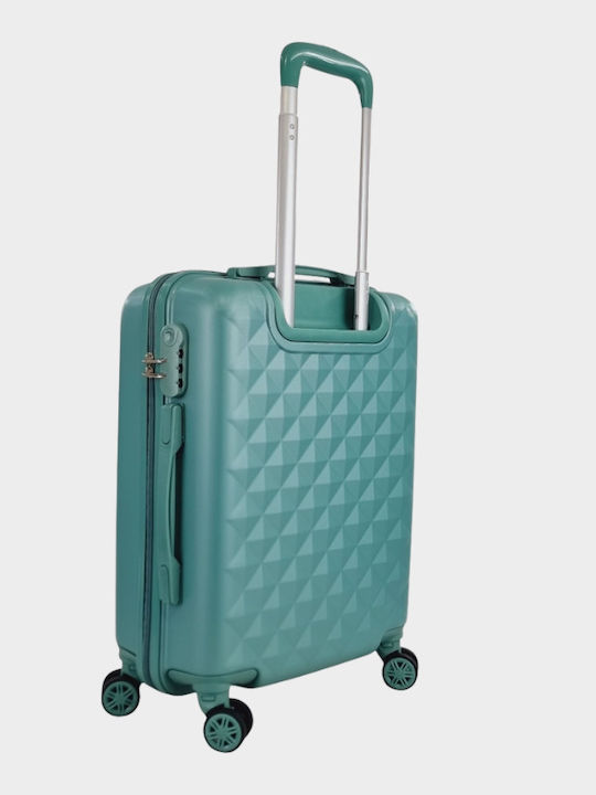 My Choice Large Hard Green Suitcase Travel With 4 Wheels Height 72cm