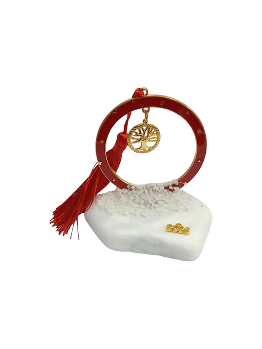 Kalliopi Silver Handmade Tabletop Lucky Charm Little Tree Gold made of Stone 2026 7x10cm 1pcs