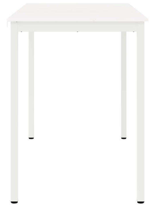 Table Bar from Solid Wood & Metal White 110x55x105cm