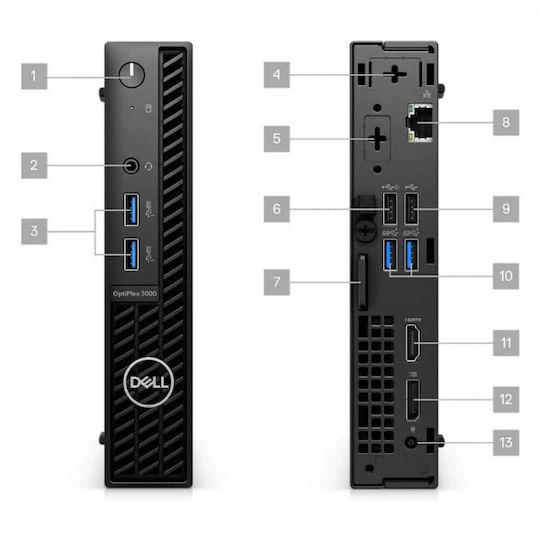 Dell Optiplex 3000 Refurbished Grade A (Core i5-12500T/8GB/256GB SSD/W11 Pro)