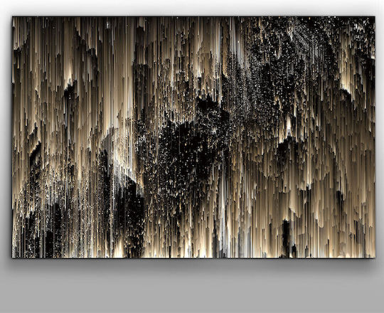 Glas Gemälde Lampe Gold 180x120cm