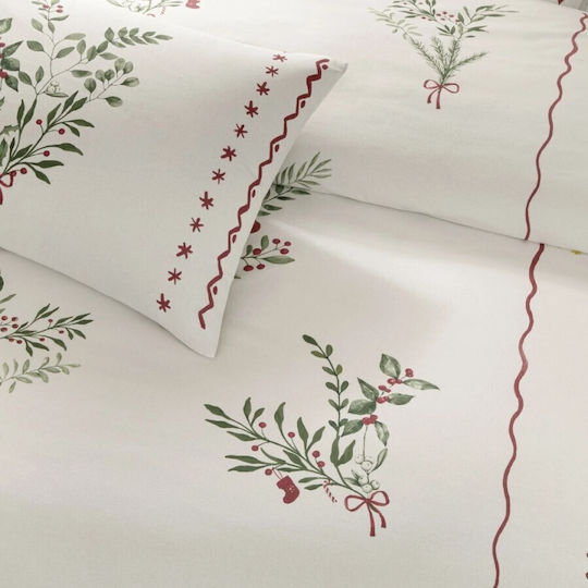 Tac Set Huse Pentru Pilote 100% Bumbac 200x220cm Dublu Cu 2 Fețe De Pernă Și 1 Cearșaf Mistovia