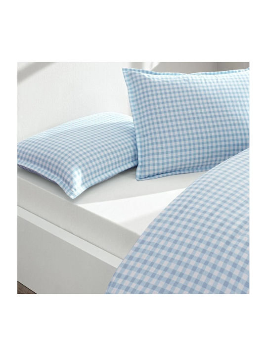 Tac Set Husă de Pilotă Bumbac Dublă cu 2 Fețe de Pernă & 1 Cearsaf 200x220 Dorian