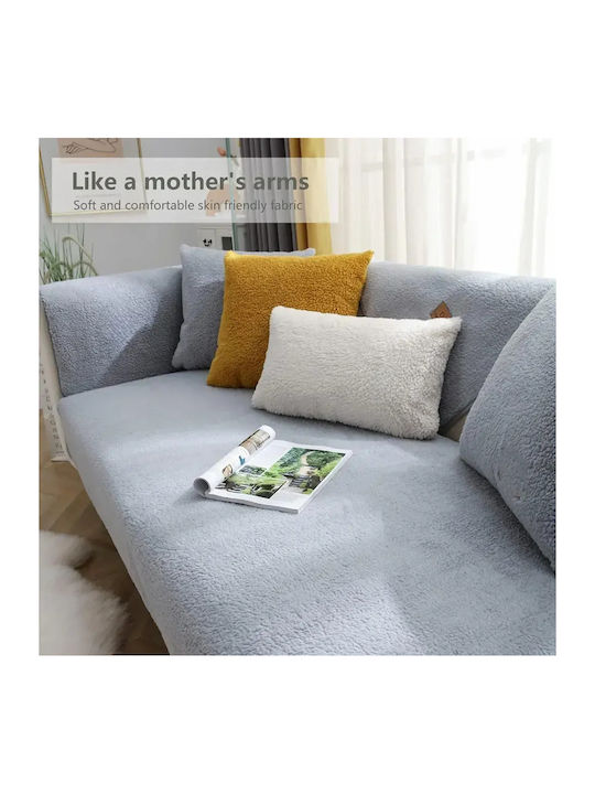 Elastische Abdeckung für Dreisitziges Sofa Gray 90x160cm 1Stück 2729546