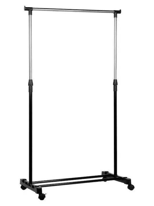 Vilde Rollbar Kleiderständer Schwarz 72x42x140cm