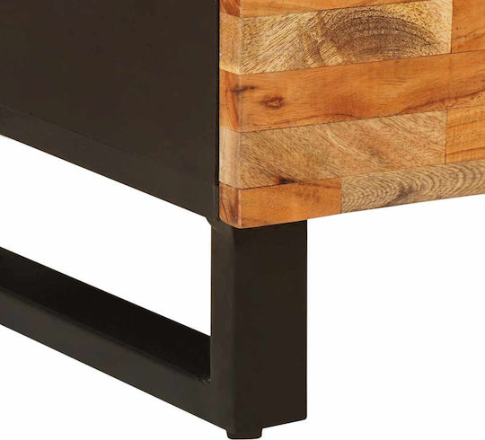 Cabinet Storage Made of Metal & Wood L90xW33.5xH75cm