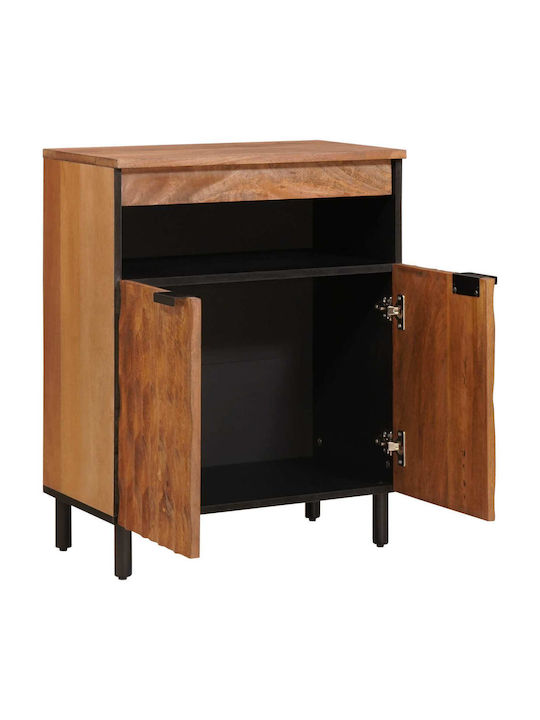 Office Storage Drawer Acacia Brown Finish L60xW33.5xH75cm