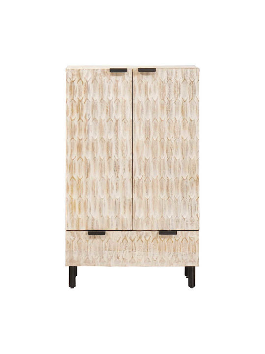 Drawers Storage Made of Metal & Wood L60xW33.5xH100cm