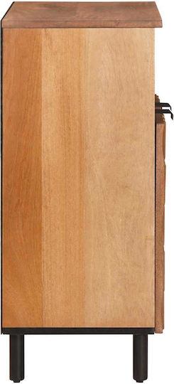 Office Storage Drawer from Brown Acacia Solid Wood Finish 60x33.5x75cm