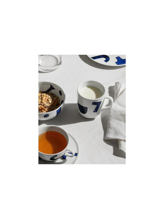 Alessi Cană din Porțelan Albă 300ml